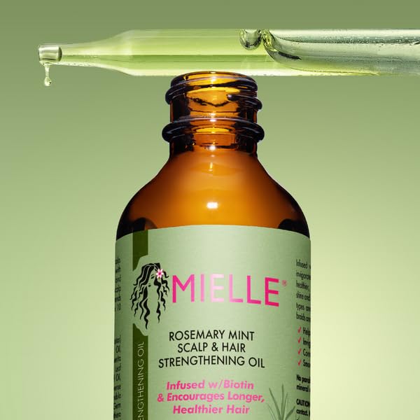 Mielle Rosemary Mint Scalp & Hair Strengthening Oil Infused With Biotin For All Hair Types 59ml