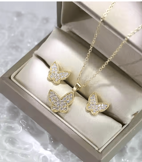 Butterfly Necklace Set